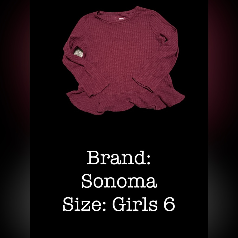 Girls casual shirt long sleeved size 6